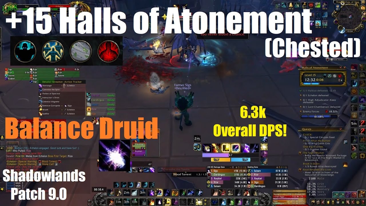 +15 Halls of Atonement Chested - Night Fae Balance Druid PoV - World of ...