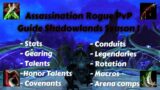 Assassination Rogue PvP Guide  |  Shadowlands Season 1