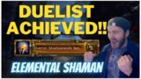 DUELIST Achieved!! Elemental Shaman RBGs Shadowlands PvP 9.0.2