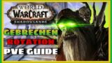 Gebrechen Hexer Shadowlands Rotation Guide Deutsch Single + Makro + Spezial