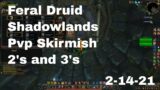 World of Warcraft Shadowlands Feral Druid Pvp Skirmishes, 2-14-21