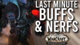 Last Minute BUFFS And NERFS Right Before Patch 9.0.5 In Shadowlands! –  WoW: Shadowlands 9.0