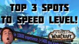 NEW Top 3 Spots FASTEST Alt Leveling in Shadowlands Exploit Trick Guide WoW
