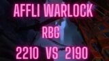 RBG Affliction Warlock PoV Shadowlands PvP 2,2+ MMR