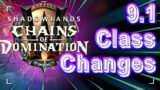 Shadowlands 9.1 Class Changes