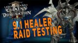Shadowlands 9.1 Healer Raid Testing! Sanctum of Domination Raid | Resto Shaman & Druid Early Preview