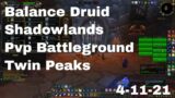 World of Warcraft Shadowlands Balance Druid Pvp Battleground, Twin Peaks, 4-11-21