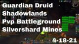 World of Warcraft Shadowlands Guardian Druid Pvp Battleground, Silvershard Mines, 4-18-21