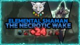 Barokoshama | Shadowlands Mythic + 24 THE NECROTIC WAKE | Elemental Shaman PoV