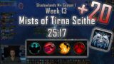 Mists of Tirna Scithe +20 | Windwalker Monk | Week 13 | WoW: Shadowlands 9.0