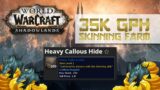 WoW Shadowlands Skinning Gold Farm – 35k GPH – Heavy Callous Hide Farm