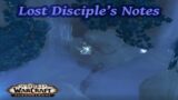 Bastion ~ Lost Disciple's Notes ~ World of Warcraft Shadowlands