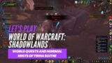 Let's Play World of Warcraft: Shadowlands (World quests and Normal Tinra Scithe)