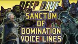 Shadowlands Sanctum of Domination Voice Line SPOILERS