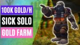 100k GPH sick solo gold farm | Shadowlands gold farming