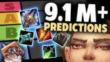 9.1 Mythic+ Tier List (All Specs Ranked)