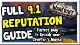 Patch 9.1 Full Reputation Guide! | Unlocking Crafter's Marks | Shadowlands | WoW Gold Making Guide