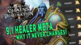 Shadowlands 9.1 HEALER META & WHY IT NEVER CHANGES! Sanctum of Domination Best Healers & RWF Summary