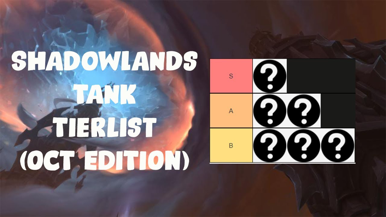 Shadowlands M+ Tank Rankings BEST and WORST Tank Rankings (October