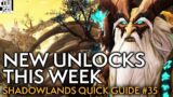 Your Weekly Shadowlands Quick Guide #35