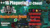 +16 Plaguefall Chested – Night Fae Restoration Druid PoV – World of Warcraft Shadowlands