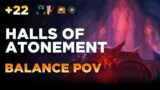 Halls of Atonement +22 | Balance Druid PoV | Shadowlands M+ Season 2