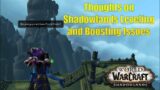 Thoughts on Shadowlands Leveling and Boosting Issues (Speedrun Highlights)
