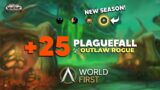WORLD FIRST +25 Plaguefall | Shadowlands Season 2  | Ambition | JPC Rogue PoV