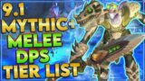 Shadowlands 9.1 Melee DPS Tier List For Mythic Plus