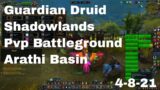 World of Warcraft Shadowlands Guardian Druid Pvp Battleground, Arathi Basin, 4-8-21