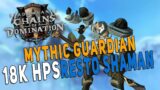 17.8K HPS Kyrian Resto Shaman – Raid Gameplay | Mythic Guardian – WoW Shadowlands 9.1
