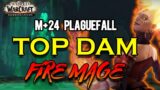 9.1 M+ 24 Plaguefall FIRE Mage DPS POV PF Shadowlands Mythic Plus