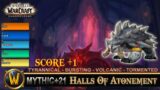 Halls Of Atonement Mythic 21 Tyrannical Bursting Volcanic Tormented Guardian Druid Shadowlands