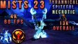 KYRIAN FURY WARRIOR M+ 23 MISTS (Tyrannical, Spiteful, Necrotic) – WoW Shadowlands 9.1
