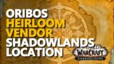 Oribos Shadowlands Heirloom Vendor WoW 5/5 Location