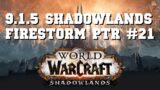 PTR WoW Shadowlands 9.1.5 | Firestorm #21 | Testing PvP System Arena & Battlegrounds