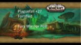 Plaguefall +27 (Fortified) Fury warrior POV World of Warcraft Shadowlands