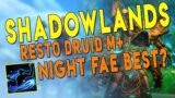 Shadowlands RESTO DRUID Mythic Plus Dungeon Gameplay – Night Fae Covenant is Best? WoW Beta