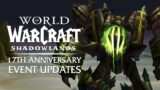 WoW 17th Anniversary Event UPDATES! NEW Mount/Transmogs/Pets | Shadowlands