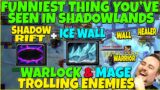 Funniest Thing You've Seen in Whole Shadowlands Expansion! Warlock & Mage Trolling Enemies In Arenas