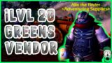 Pandaria ilvl 28 Green Vendors | 20s Guides | Shadowlands Twinking