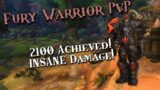 WoW 9.1.5 Shadowlands – Fury Warrior PvP – 2100 Achieved! WSG SMASHING