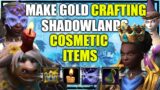 Craft these Shadowlands cosmetics to MAKE A LOT OF GOLD!! WoW Gold Making Shadowlands 9.1.5