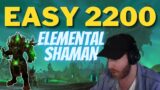 EASY 2200 WITH DEMO LOCK! Elemental Shaman PvP 3v3 Arena Shadowlands 9.1.5
