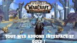 WORLD OF WARCRAFT : MES ADDONS INTERFACE + FARM GOLD POUR SHADOWLANDS !