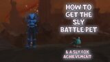 WoW Shadowlands 9.1 – How To Get The Sly Battle Pet & A Sly Fox Achievement