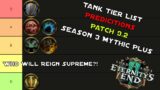 Patch 9.2 Tank Tier List Predictions: Season 3 Mythic+ | World of Warcraft Shadowlands