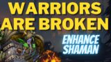 TURBO WITH ZERO GEAR WARRIOR! Enhancement Shaman Arena Shadowlands PvP 9.2