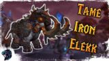 How To Tame The Iron Elekk – Steel Tusk Mammoth – New Shadowlands Pre-Patch Tame | World of Warcraft