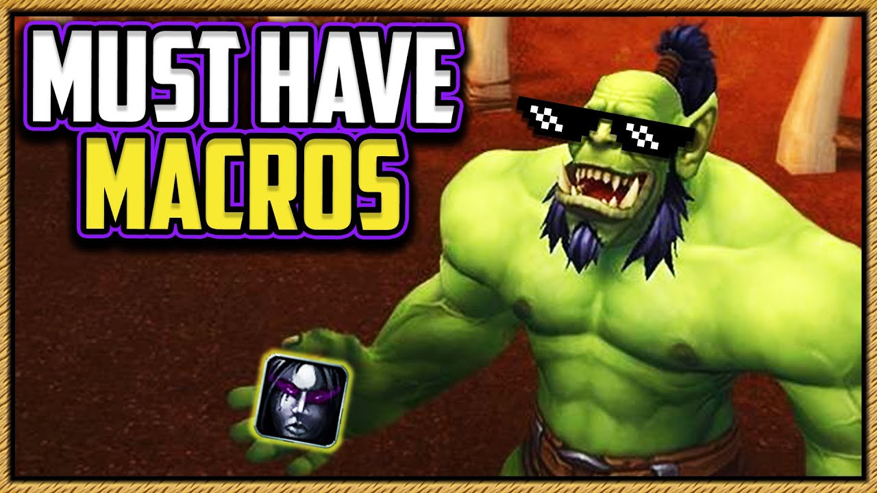How to make and use macros for WoW Shadowlands World of Warcraft videos